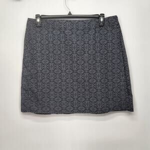 Rip Skirt Navy Light Blue Geometric Mini Hook & Loop Athletic Skirt Women's XL